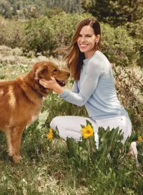 Hilary Swank White Water Bottle With Carabiner