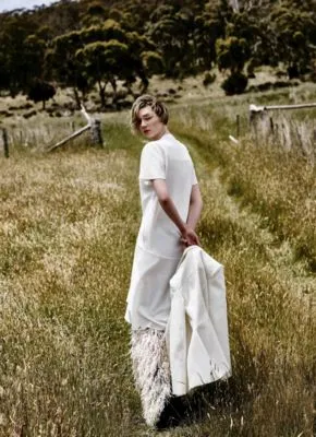 Elizabeth Debicki White Water Bottle With Carabiner