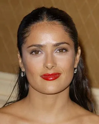 Salma Hayek White Water Bottle With Carabiner