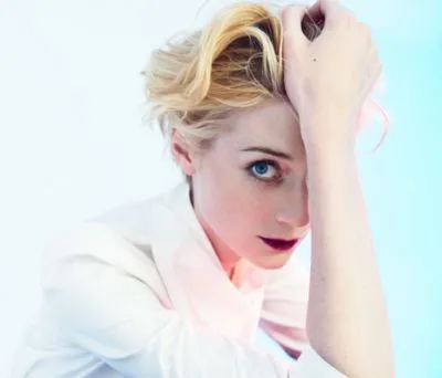 Elizabeth Debicki White Water Bottle With Carabiner