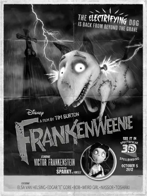 Frankenweenie (2012) Hip Flask