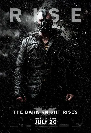 The Dark Knight Rises (2012) White Water Bottle With Carabiner