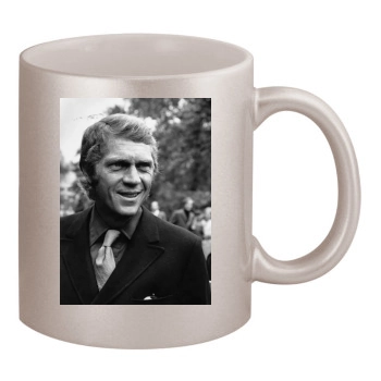 Steve Mcqueen 11oz Metallic Silver Mug