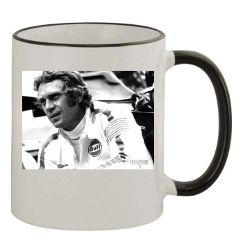 Steve Mcqueen 11oz Colored Rim & Handle Mug