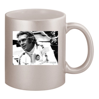 Steve Mcqueen 11oz Metallic Silver Mug