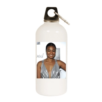 Tatyana Ali White Water Bottle With Carabiner