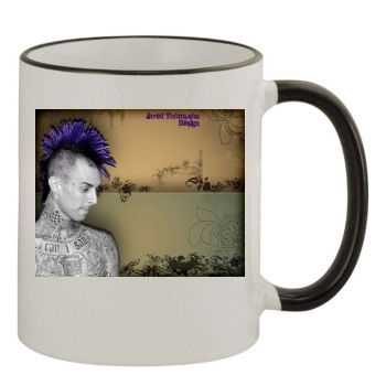 Travis Barker 11oz Colored Rim & Handle Mug