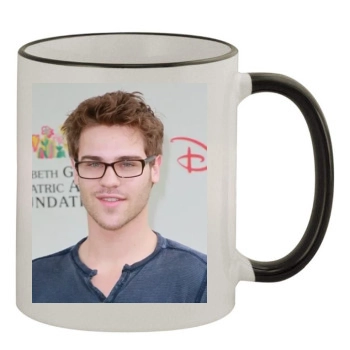 Grey Damon 11oz Colored Rim & Handle Mug