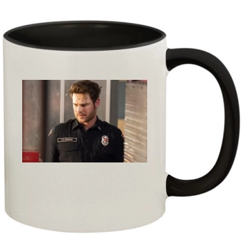 Grey Damon 11oz Colored Inner & Handle Mug