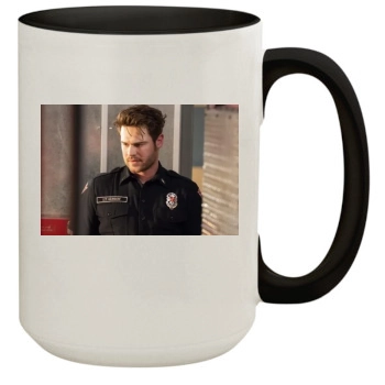 Grey Damon 15oz Colored Inner & Handle Mug