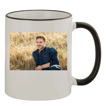 Grey Damon 11oz Colored Rim & Handle Mug