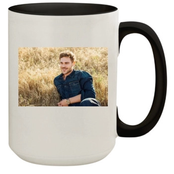 Grey Damon 15oz Colored Inner & Handle Mug