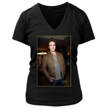 Grey Damon Women's Deep V-Neck TShirt