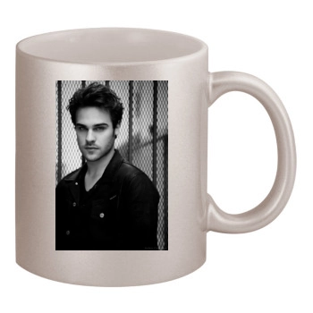 Grey Damon 11oz Metallic Silver Mug