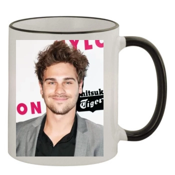 Grey Damon 11oz Colored Rim & Handle Mug