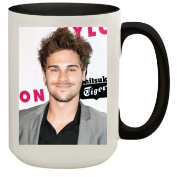 Grey Damon 15oz Colored Inner & Handle Mug