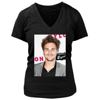 Grey Damon Women's Deep V-Neck TShirt