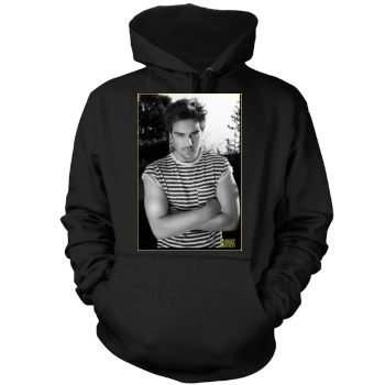 Grey Damon Mens Pullover Hoodie Sweatshirt