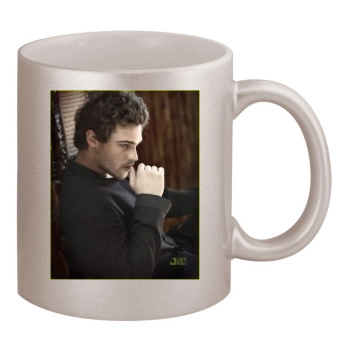 Grey Damon 11oz Metallic Silver Mug