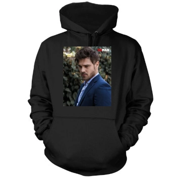 Grey Damon Mens Pullover Hoodie Sweatshirt