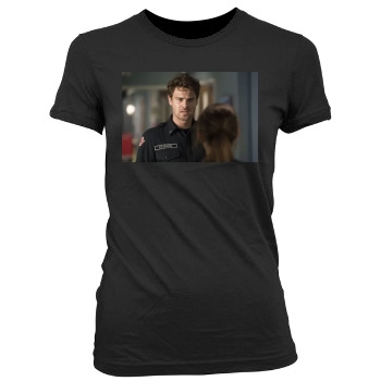 Grey Damon Women's Junior Cut Crewneck T-Shirt