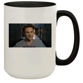 Grey Damon 15oz Colored Inner & Handle Mug