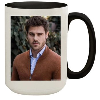 Grey Damon 15oz Colored Inner & Handle Mug