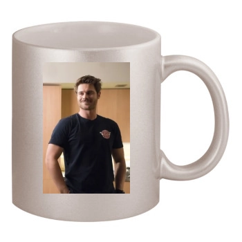 Grey Damon 11oz Metallic Silver Mug