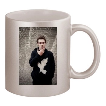 Grey Damon 11oz Metallic Silver Mug