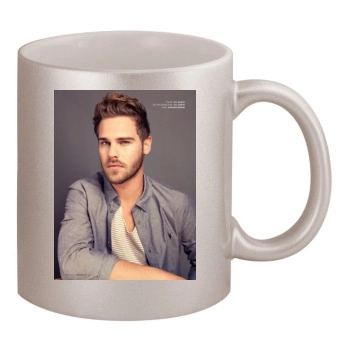 Grey Damon 11oz Metallic Silver Mug