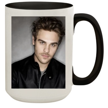 Grey Damon 15oz Colored Inner & Handle Mug