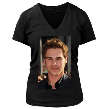 Grey Damon Women's Deep V-Neck TShirt