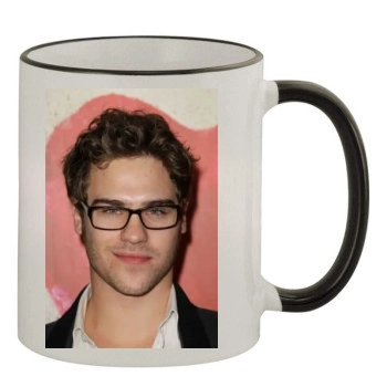 Grey Damon 11oz Colored Rim & Handle Mug