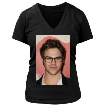 Grey Damon Women's Deep V-Neck TShirt