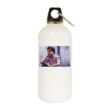 Gabriel Bateman White Water Bottle With Carabiner