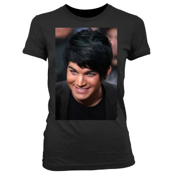 Adam Lambert Women's Junior Cut Crewneck T-Shirt