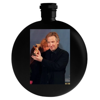 Alan Rickman Round Flask