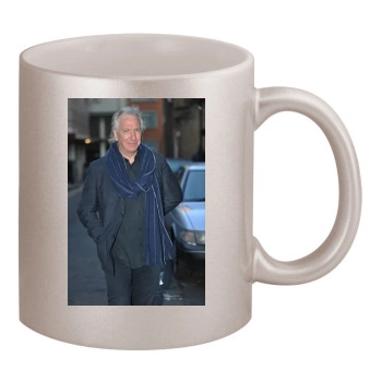 Alan Rickman 11oz Metallic Silver Mug