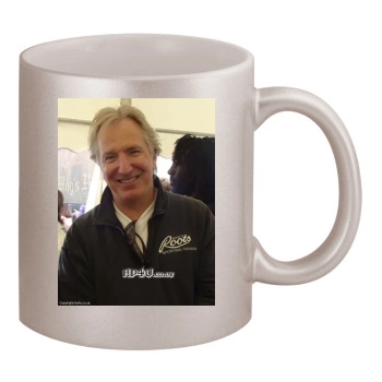 Alan Rickman 11oz Metallic Silver Mug