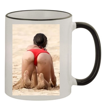 Alessandra Ambrosio 11oz Colored Rim & Handle Mug