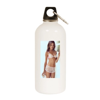 Alessandra Ambrosio White Water Bottle With Carabiner