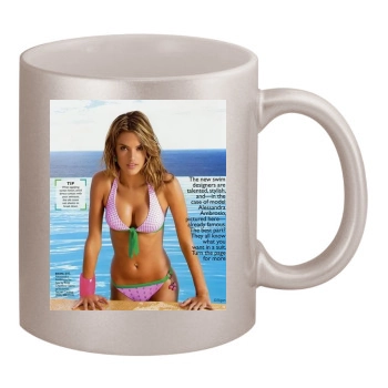 Alessandra Ambrosio 11oz Metallic Silver Mug