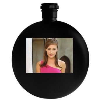 Alyssa Milano Round Flask