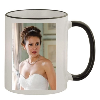 Alyssa Milano 11oz Colored Rim & Handle Mug