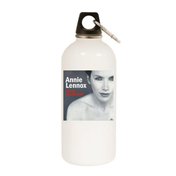 Annie Lennox White Water Bottle With Carabiner