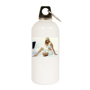 Ashley Tisdale White Water Bottle With Carabiner