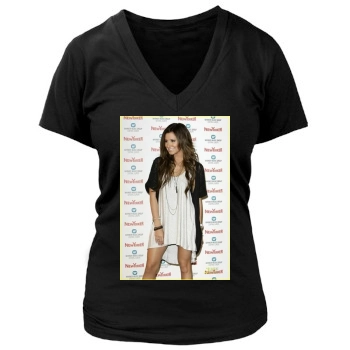 Ashley Tisdale Women's Deep V-Neck TShirt