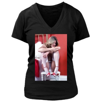 Fia Morrow Women's Deep V-Neck TShirt