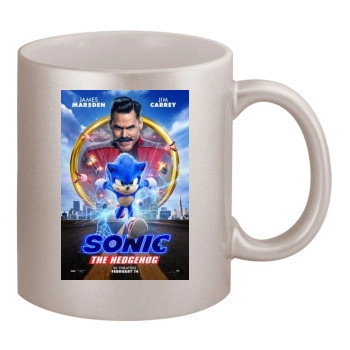 Sonic the Hedgehog (2020) 11oz Metallic Silver Mug