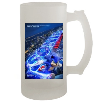 Sonic the Hedgehog (2020) 16oz Frosted Beer Stein